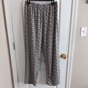 Mayfair Elastic Waist Sleep Pants Sz L